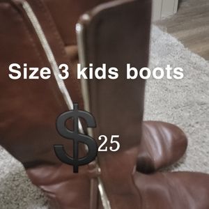 Size 3 kids boots